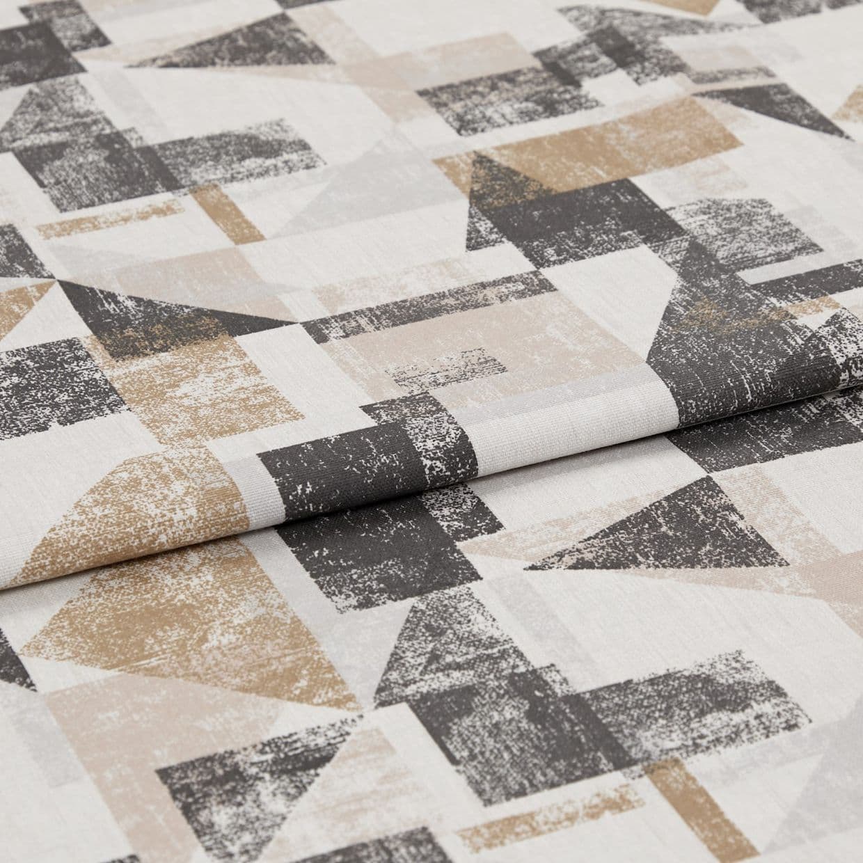 Fraction Amber Gold Roman blind