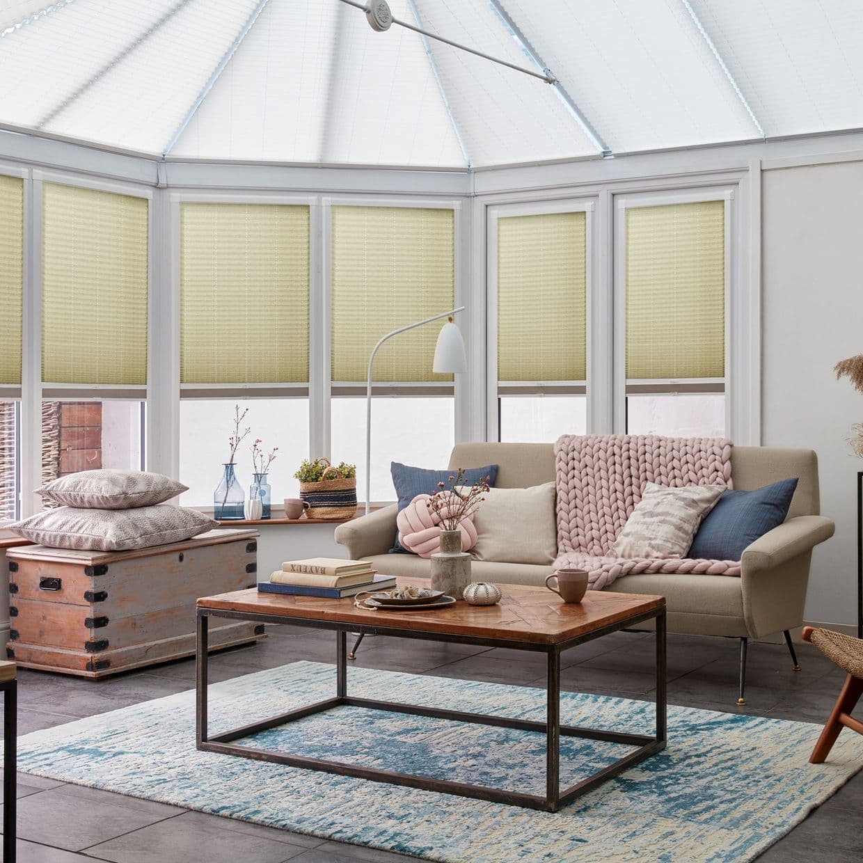 Moreno Nutmeg Conservatory Side Pleated Blind