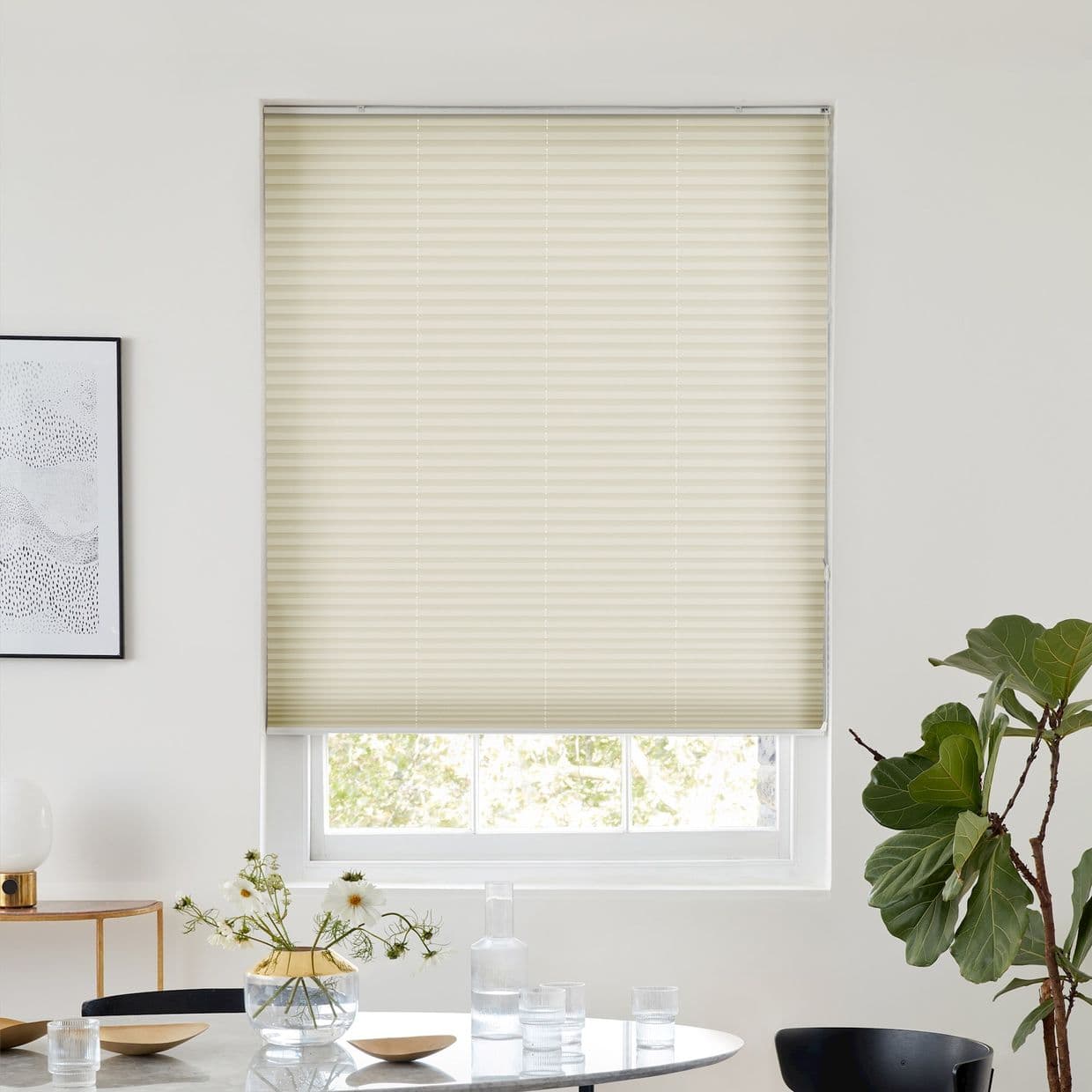 Bali Ivory Pleated Blind