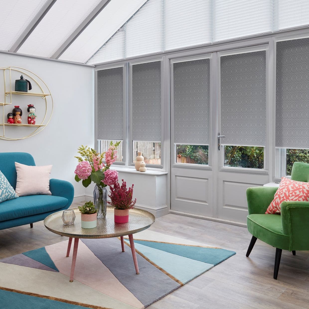 Marrakech Blackout Stone Conservatory Roller blind