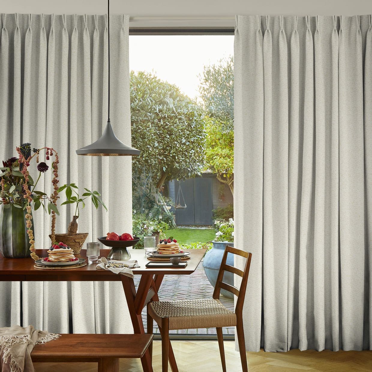 Soho Bouclé Ivory Curtain